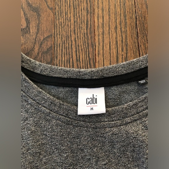 CAbi Women’s M Heathered Gray Sweater Tunic Dress w/Pleated Waist - LIKE NEW! - Picture 3 of 8